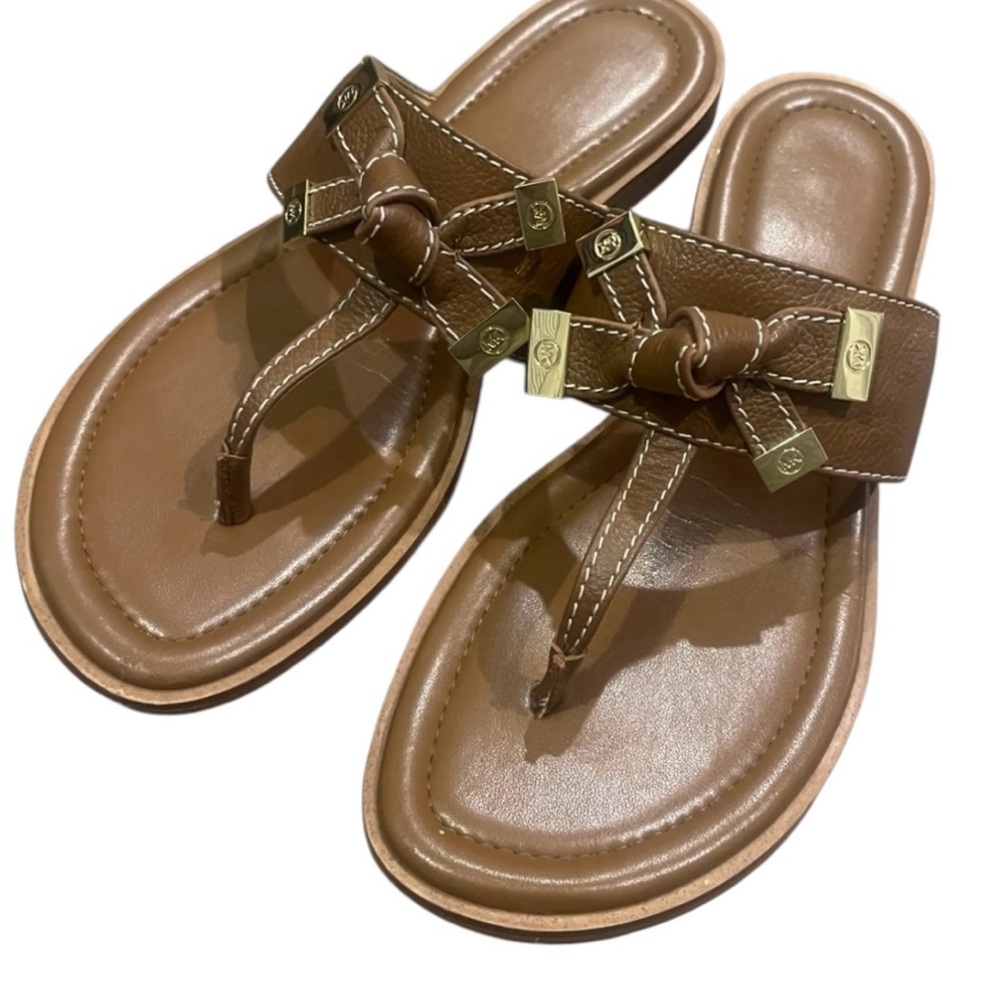 Michael Kors Tan Leather Summer Sandals Size 7